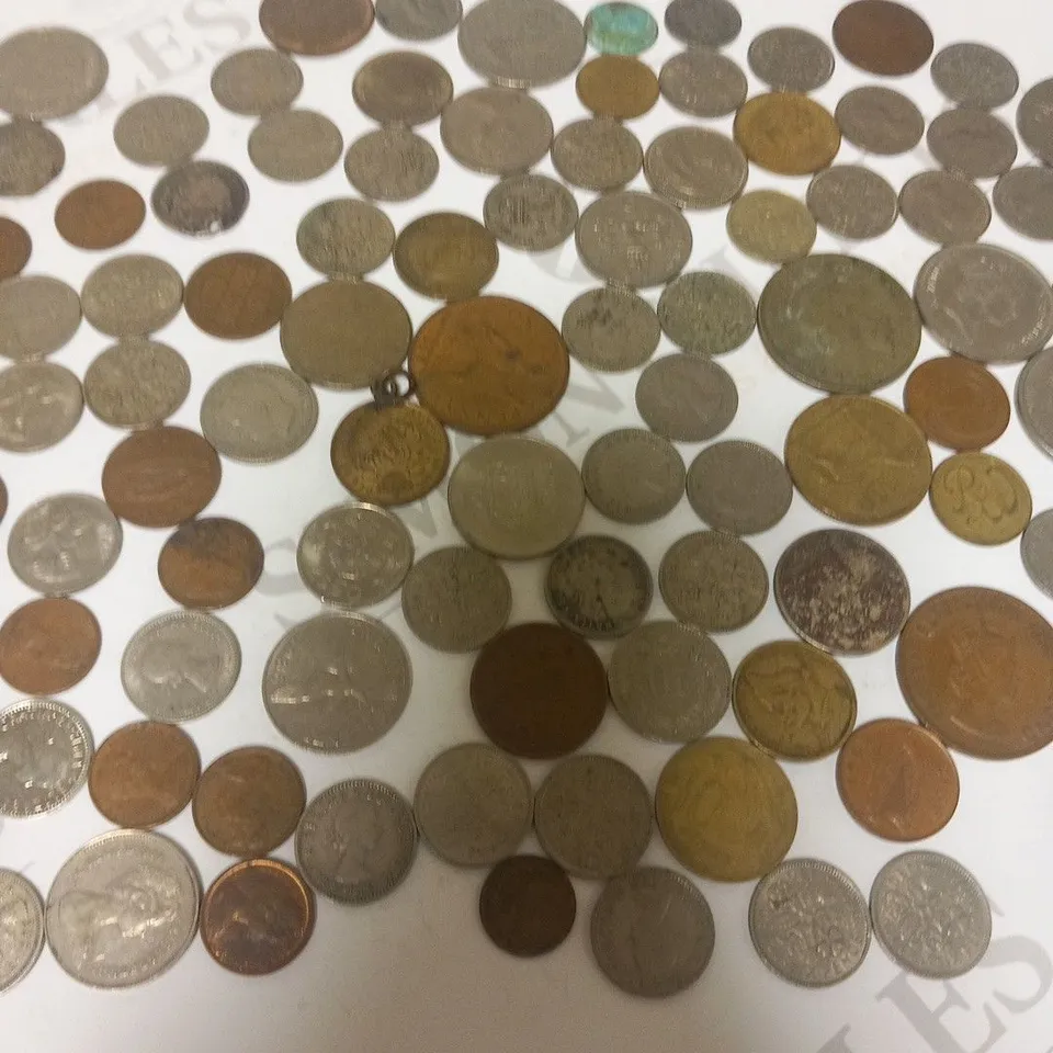 LARGE COLLECTION OF ASSORTED COINS TO INCLUDE; COLLECTION OF UK SIX PENCE DATED 1919-1967, COLLECTION OF AUSTRALIAN AND NEW ZEALAND COINS AND COLLECTION OF RANDOM VINTAGE WORLD COINS