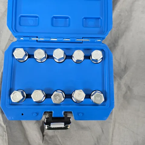 10-Piece Metric Socket Set in Blue Case