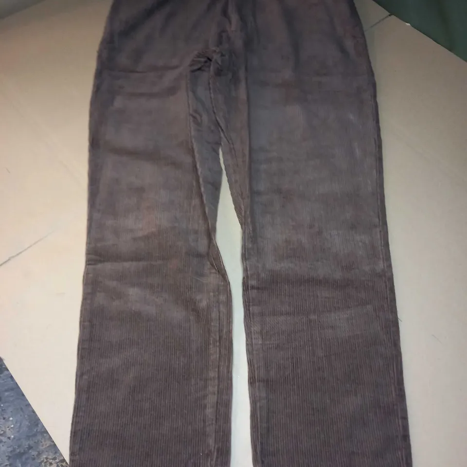 LUCY YAK DANA TROUSERS ORGANIC CORDUROY IN COCOA - SIZE 34R