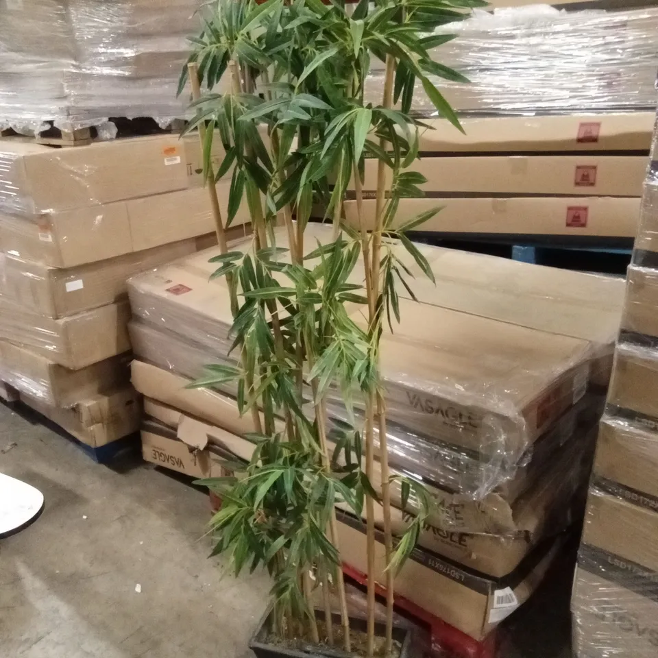 TALL FAUX BAMBOO PLANT IN POT