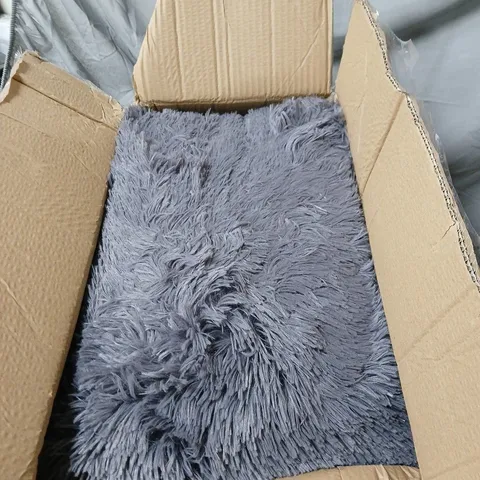 COZEE HOME FAUX FUR DRAUGHT EXCLUDER DARK GREY BOXED