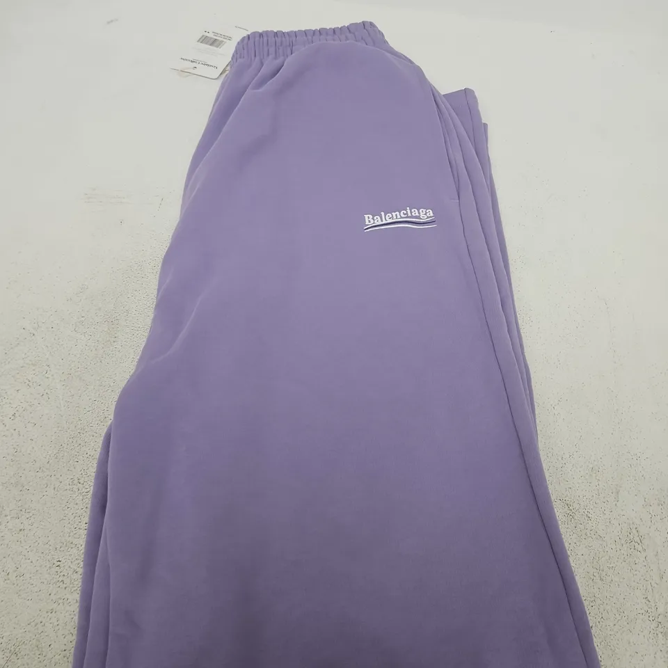 BALENCIAGA LAVENDER SWEATPANTS – SIZE UNSPECIFIED 