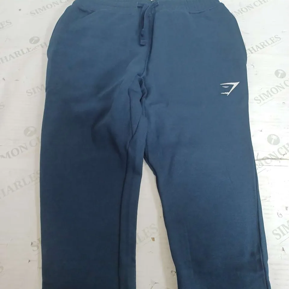 GYMSHARK NAVY JOGGING PANTS - XS