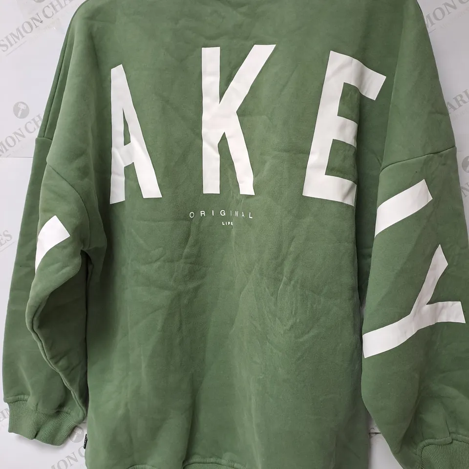 BLAKELY KHAKI GREEN SOFT JUMPER - MEDIUM