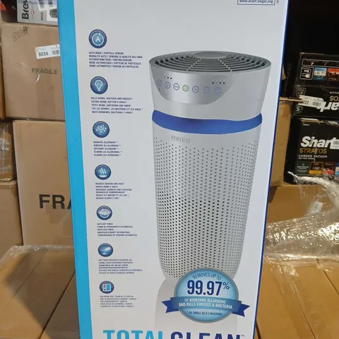 LOT OF 2 BOXED HOMEDICS TOTAL CLEAN 5-IN-1 AIR PURIFIERS