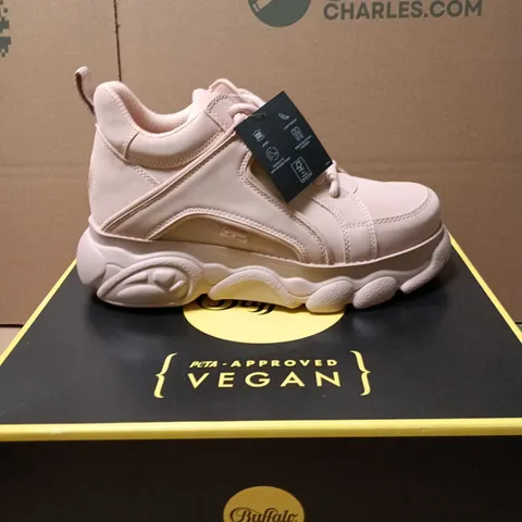 BUFFALO VEGAN WOMEN’S CHUNKY SNEAKER – PALE PINK SIZE EU 39