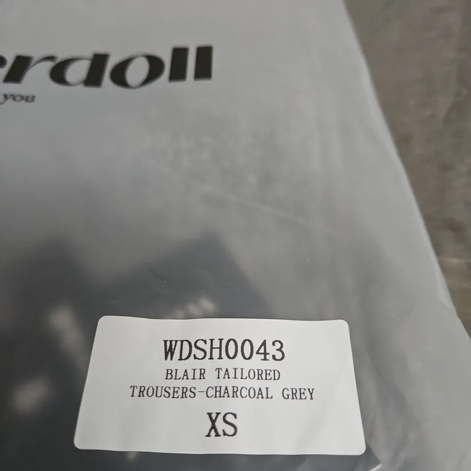 WANDERDOLL BLAIR TAILORED TROUSERS – CHARCOAL GREY, XS