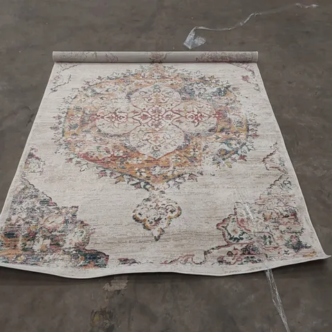 PACO HOME 733 HERBETE CREAM 160 x 230CM RUG