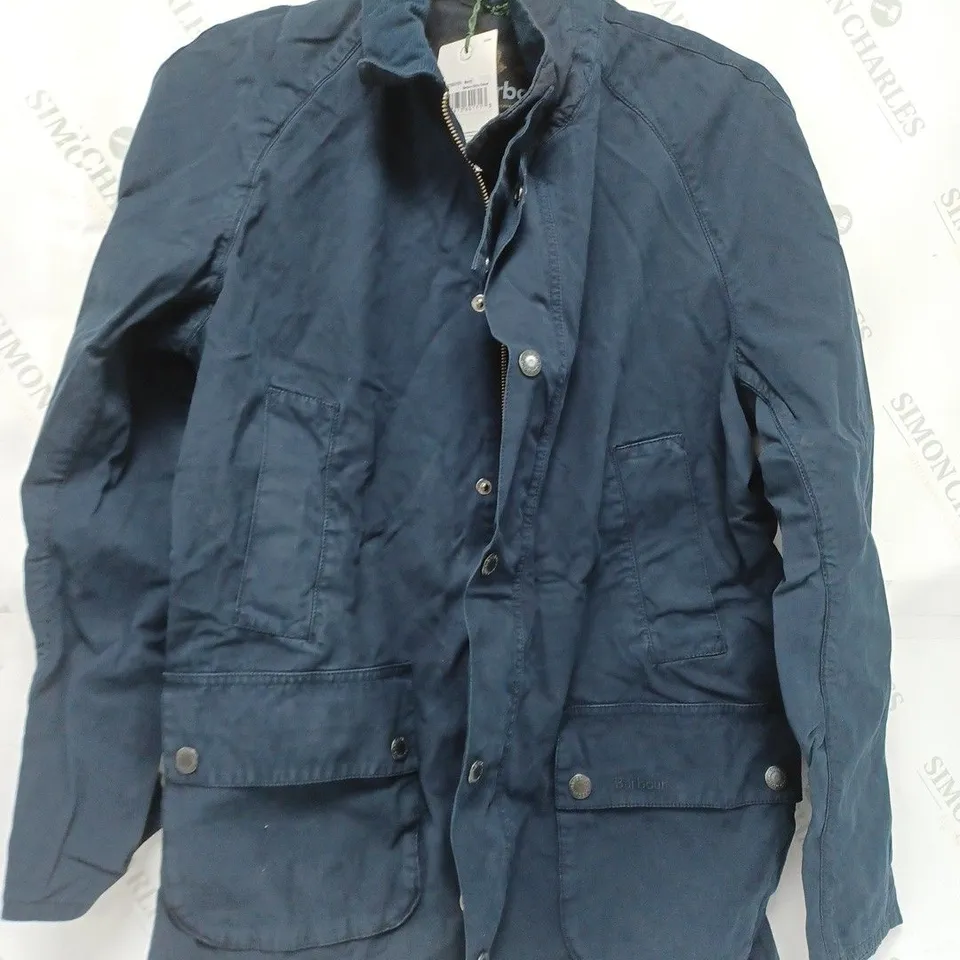 BARBOUR ASHBY CASUAL NAVY KACKET - MEDIUM