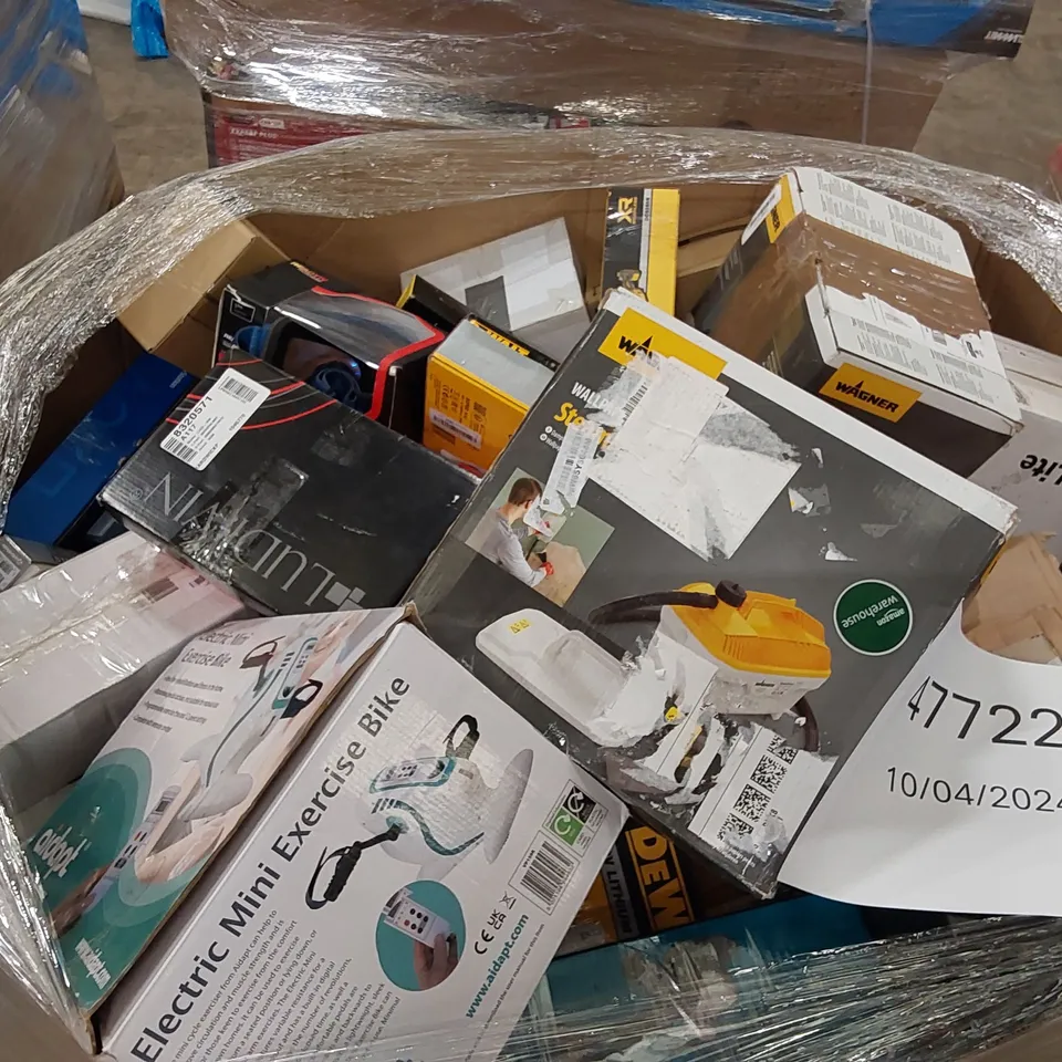 PALLET OF APPROXIMATELY 86 UNPROCESSED RAW RETURN HOUSEHOLD AND ELECTRICAL GOODS TO INCLUDE;