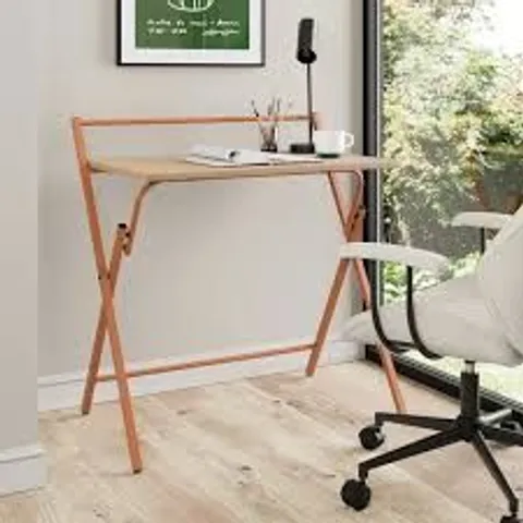 BOXED EVELYN FOLDING DESK - TANGERINE (1 BOX)