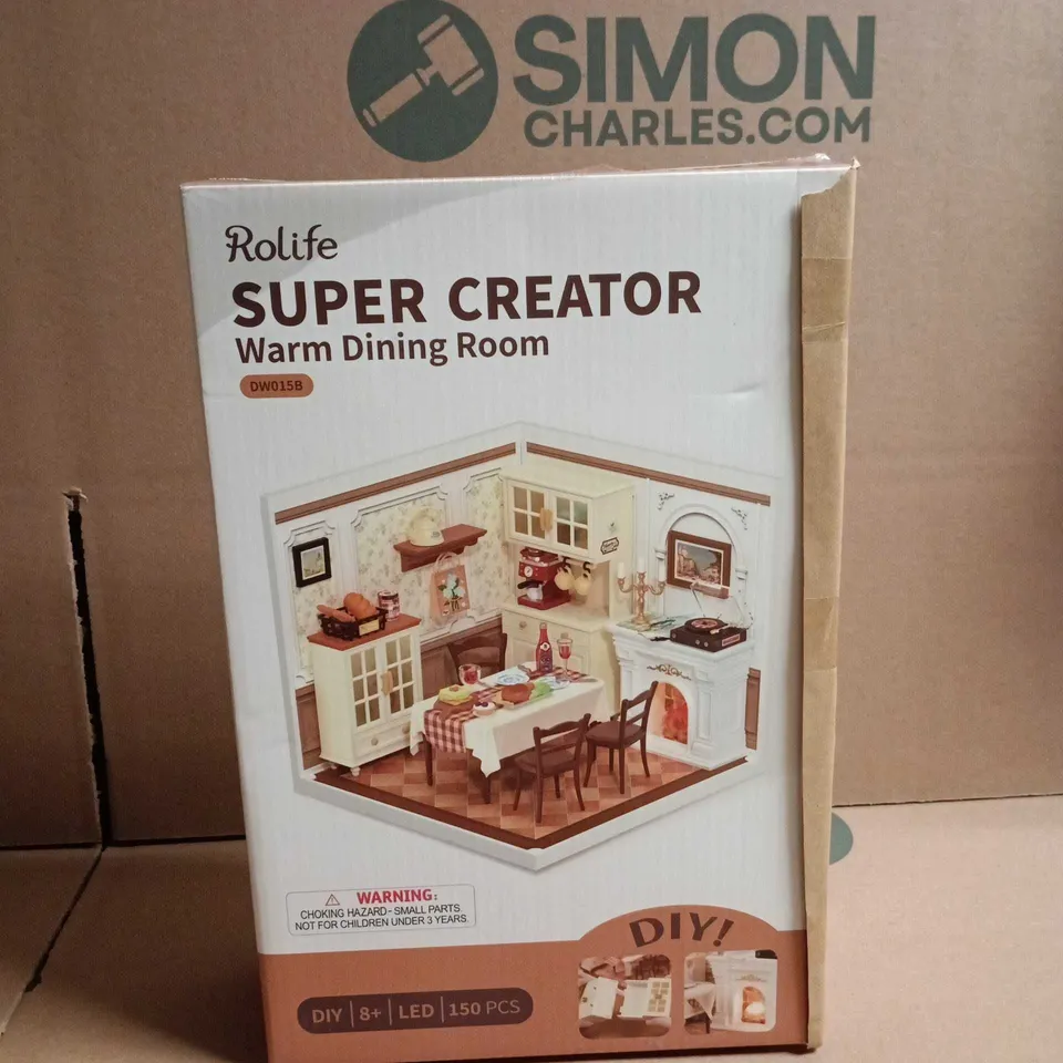 ROLIFE SUPER CREATOR WARM DINING ROOM MINIATURE KIT 