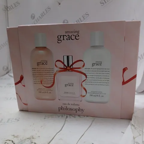 BOXED AMAZING GRACE PHILOSOPHY EAU DE TOILETTE TRIO