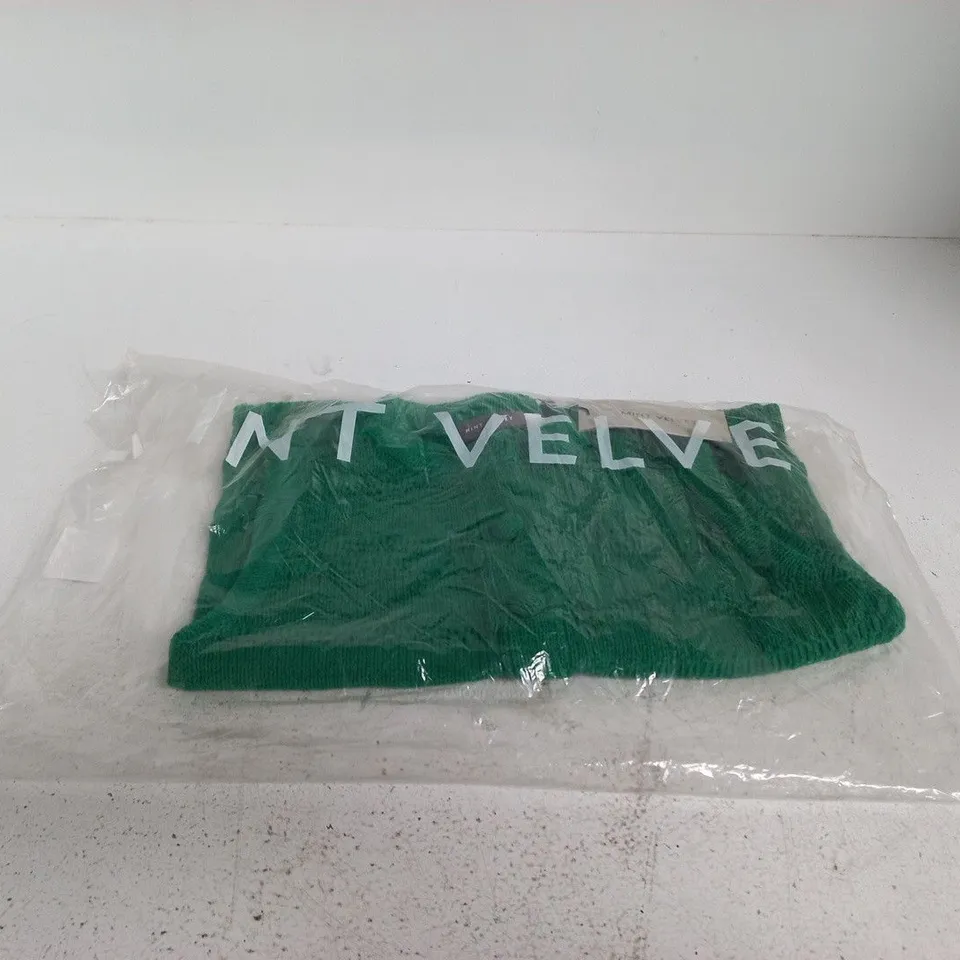 MINT VELVET GREEN TAPE SLEEVELESS TOP SMALL