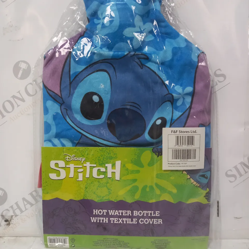 DISNEY STITCH HOT WATER BOTTLE WITH TEXTILE COVER