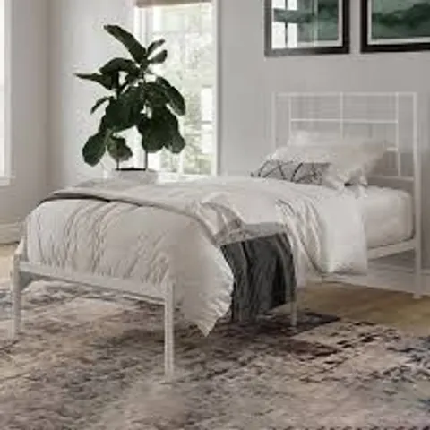 BOXED DOREL HOME JENSEN METAL BED WHITE, SINGLE (1 BOX)