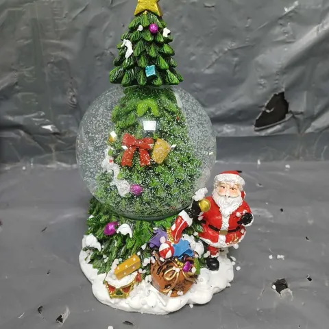 THREE KINGS MUSICAL TREESPIN SNOWSPHERE CHRISTMAS DECORATION - COLLECTION ONLY - GLASS