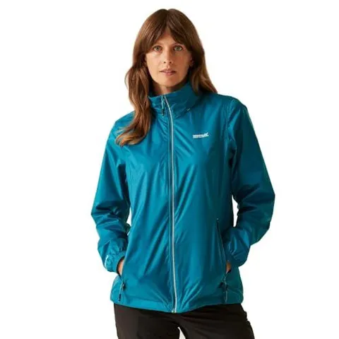 BRAND NEW REGATTA WOMEN'S CORINNE IV WATERPROOF PACKAWAY JACKET IN EXOTIC PLUME - UK 22