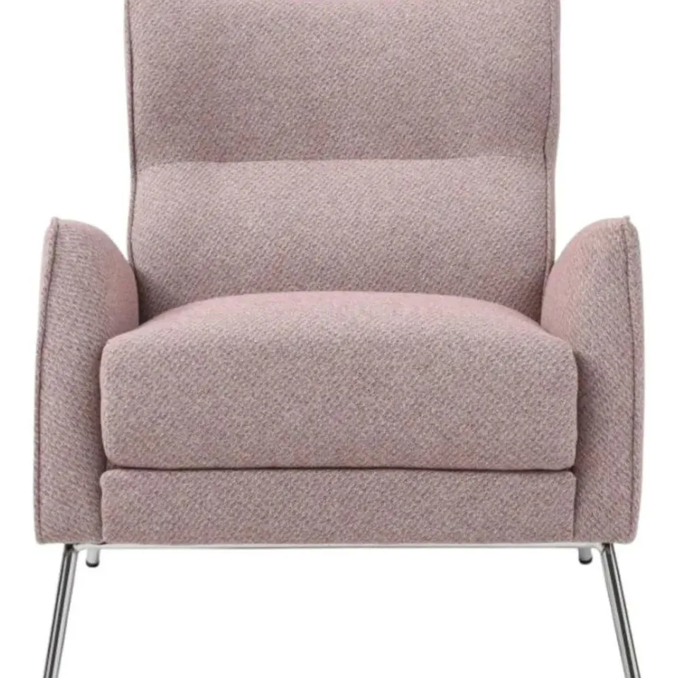 BOXED CHLOE FABRIC ACCENT CHAIR - PINK (1 BOX) RRP £239