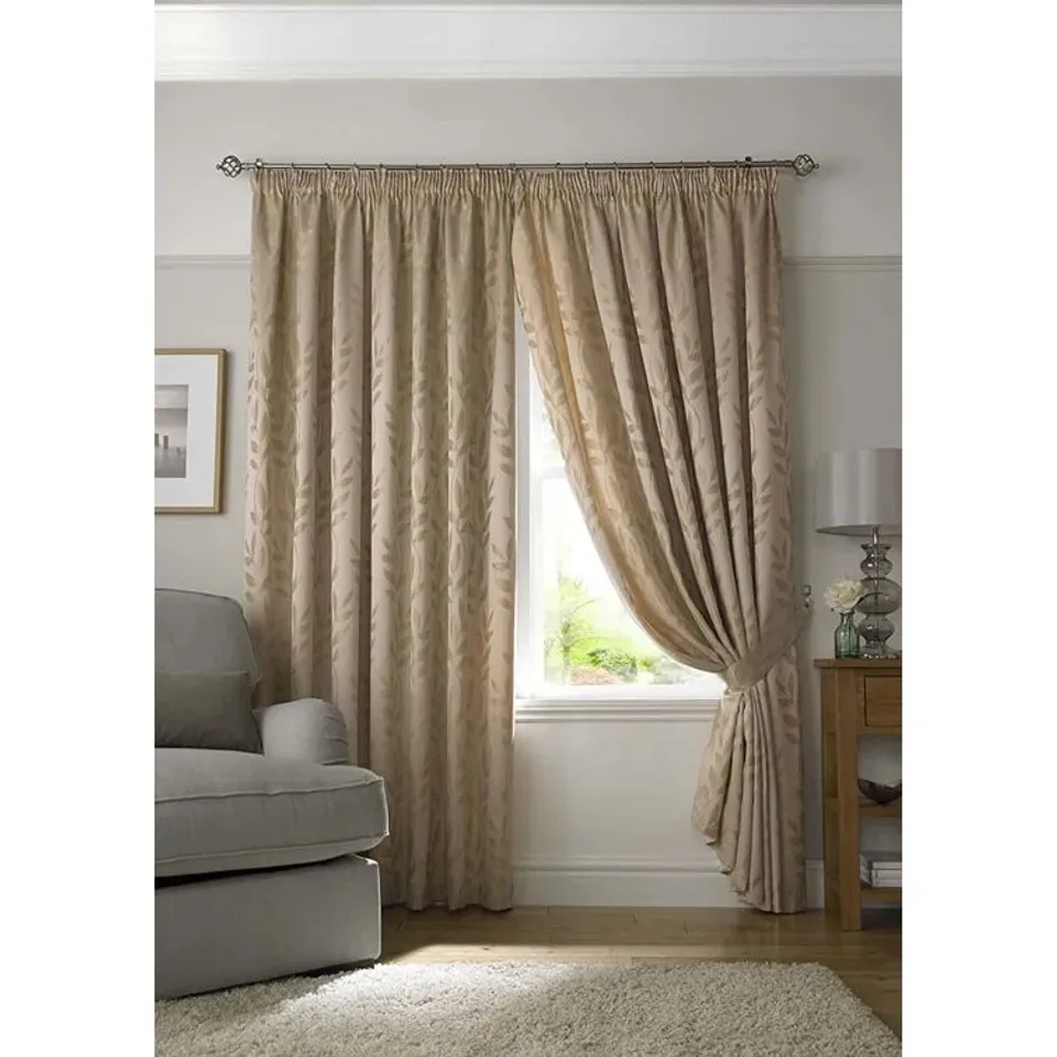 BAGGED BETTRYS POLYESTER ROOM DARKENING PENCIL PLEAT CURTAINS 