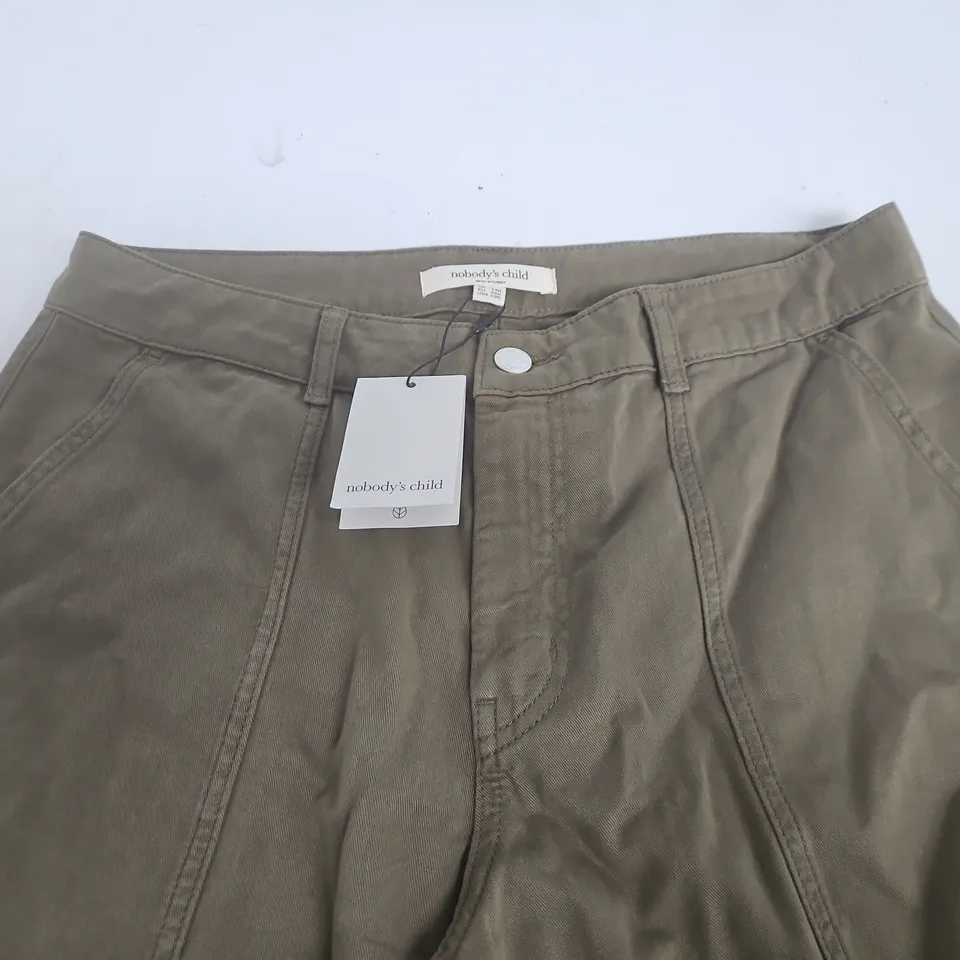 NOBODYS CHILD THEA UTILITY POCKET TROUSERS IN KHAKI - UK 14R