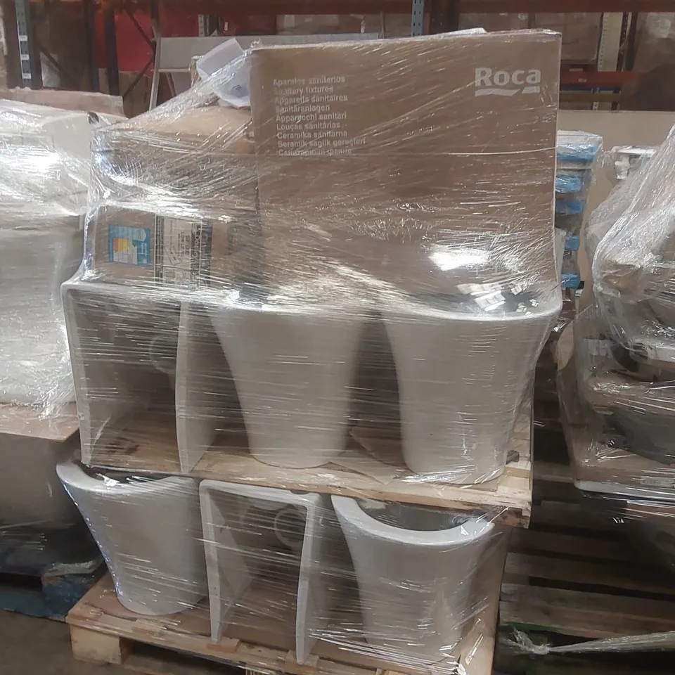 PALLET CONTAINING APPROXIMATELY 20x DESIGNER TOILETS & CISTERNS