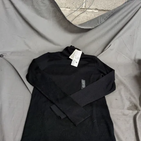 UNIQLO WOMEN'S MERINO RIBBED TURTLE NECK SWEATER – BLACK – UK SIZE L