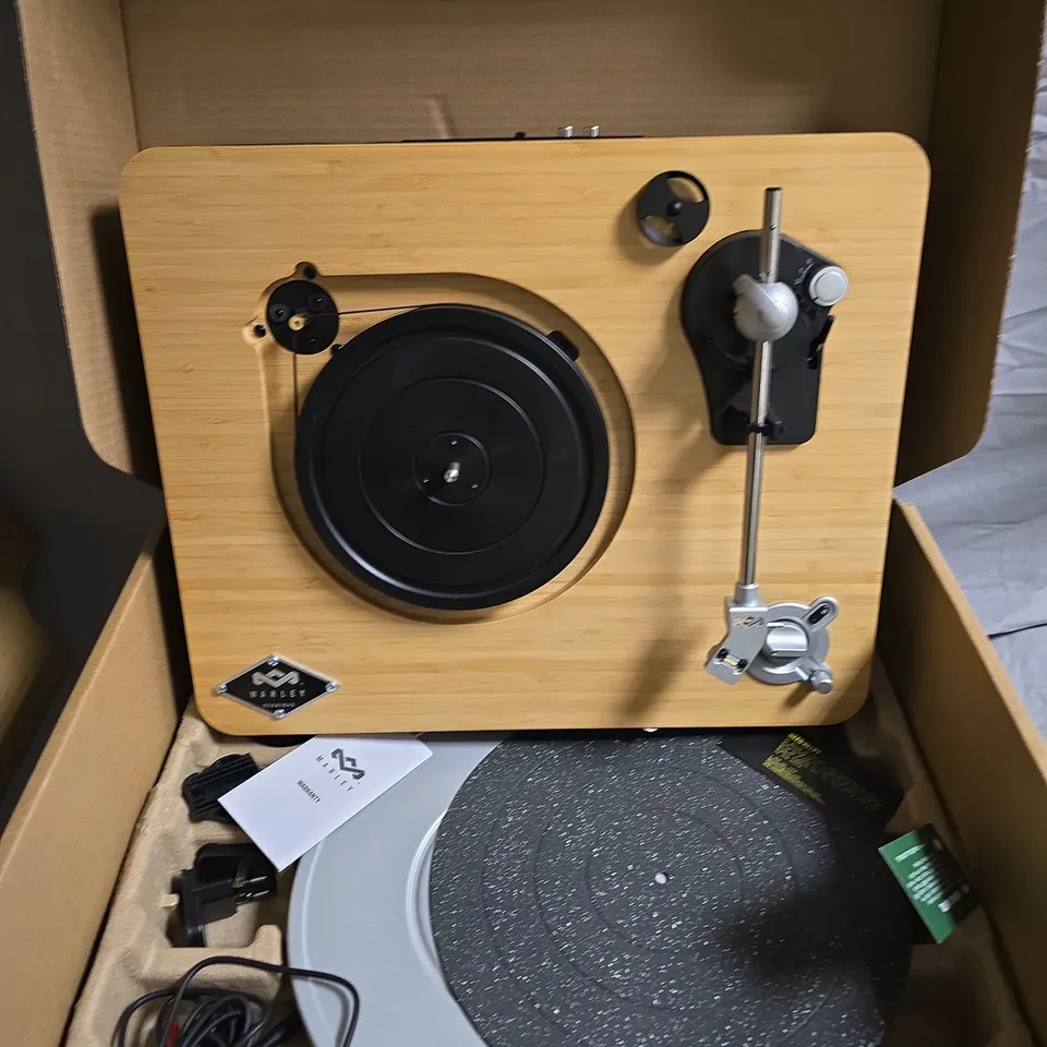 MARLEY STIR IT UP WIRELESS TURNTABLE – WOODEN PLINTH, BLUETOOTH