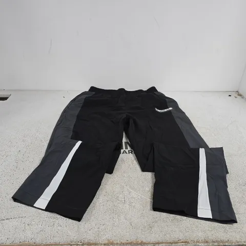 MERCIER PANELLED BADGE TRACK PANT BLACK LARGE