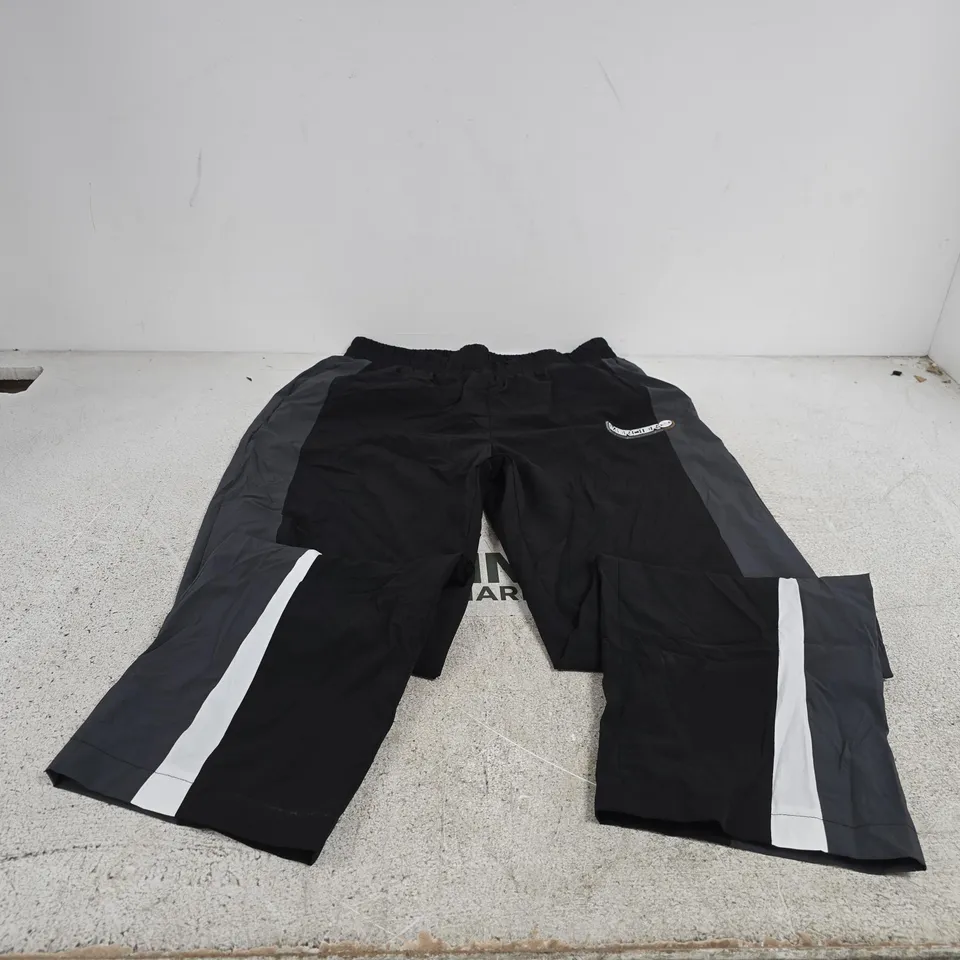 MERCIER PANELLED BADGE TRACK PANT BLACK LARGE