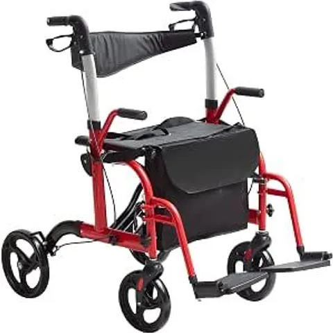 BOXED ROLLING WALKER RED (1 BOX)