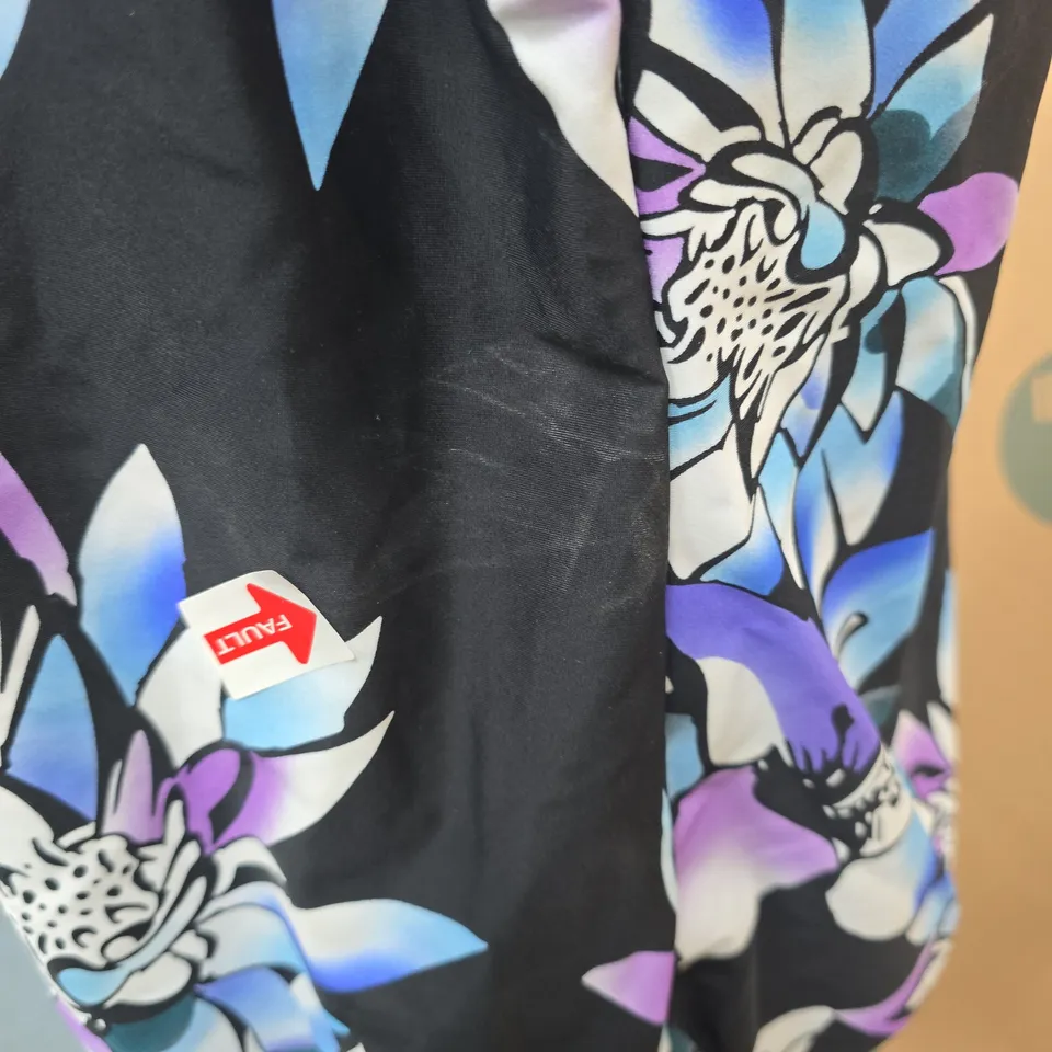 BONPRIX HIDDEN SUPPORT TOP BLACK MULTI SIZE 24