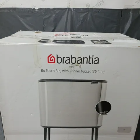 BOXED BRABANITA 36 LITRE BO TOUCH BIN - BLACK