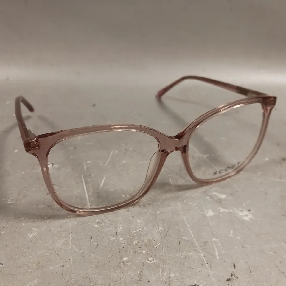 SCOUT CHELSEA PINK FRAME GLASSES 