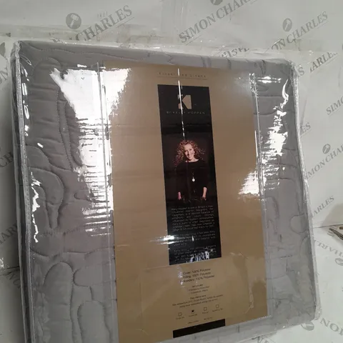 FINEST BED LINEN BY KELLY HOPPEN LATTE DOUBLE SIZE EMBROIDED SET