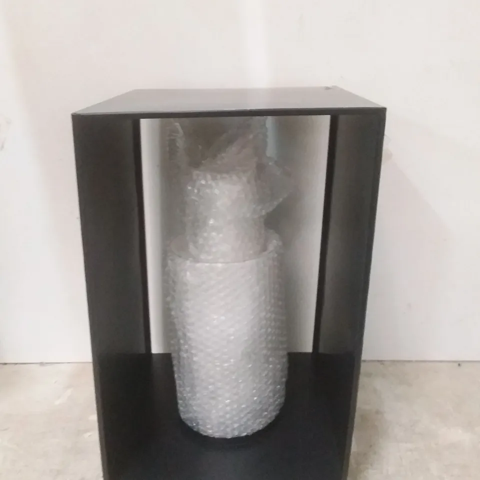 BOXED KELLY HOPPEN EXTRA LARGE INDOOR OUTDOOR LANTERN WITH WAX LED CANDLE 
