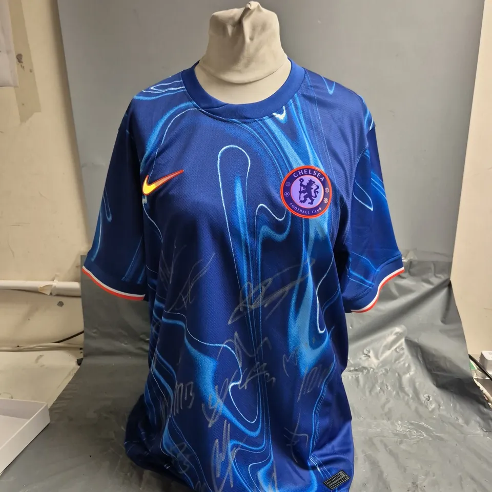 SIGNED NIKE CHELSEA HOME SHIRT WITH CERTIFICATE OF AUTHENTICITY