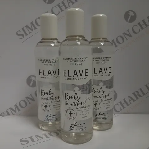 BOX OF APPROX 7 X 250ML ELAVE BABY SENSITIVE OIL