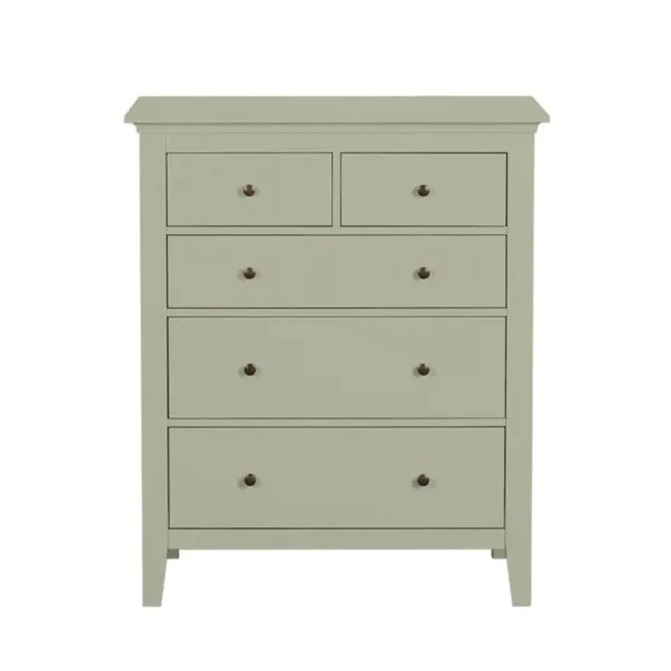 BOXED LYNTON 5 DRAWER CHEST - SAGE (1 BOX)