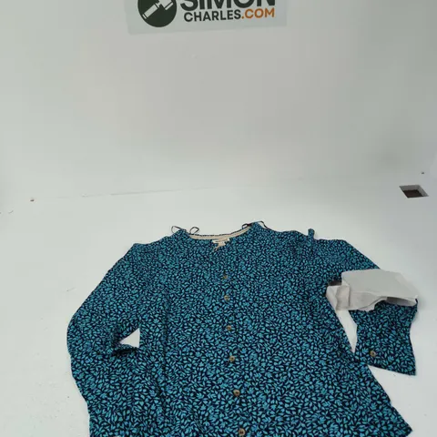 MUDFLOWER WOMEN'S DRESS, BLUE FLORAL PRINT, UK 16 (EU 44, US 12)