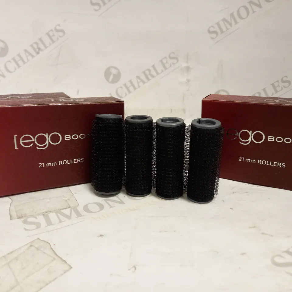 LOT OF 12 PACKS OF EGO BOOST 21MM HAIR ROLLERS (12 X 4PCS)