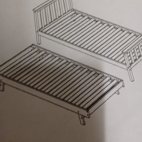 PANANA SINGLE BED FRAME, SOLID WOOD BED FRAME - COLLECTION ONLY