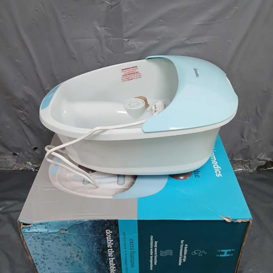 BOXED HOMEDICS LUXURY FOOT SPA RRP £54.99