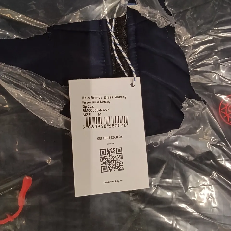 BRASS MONKEY JACKET SIZE MEDIUM - NAVY