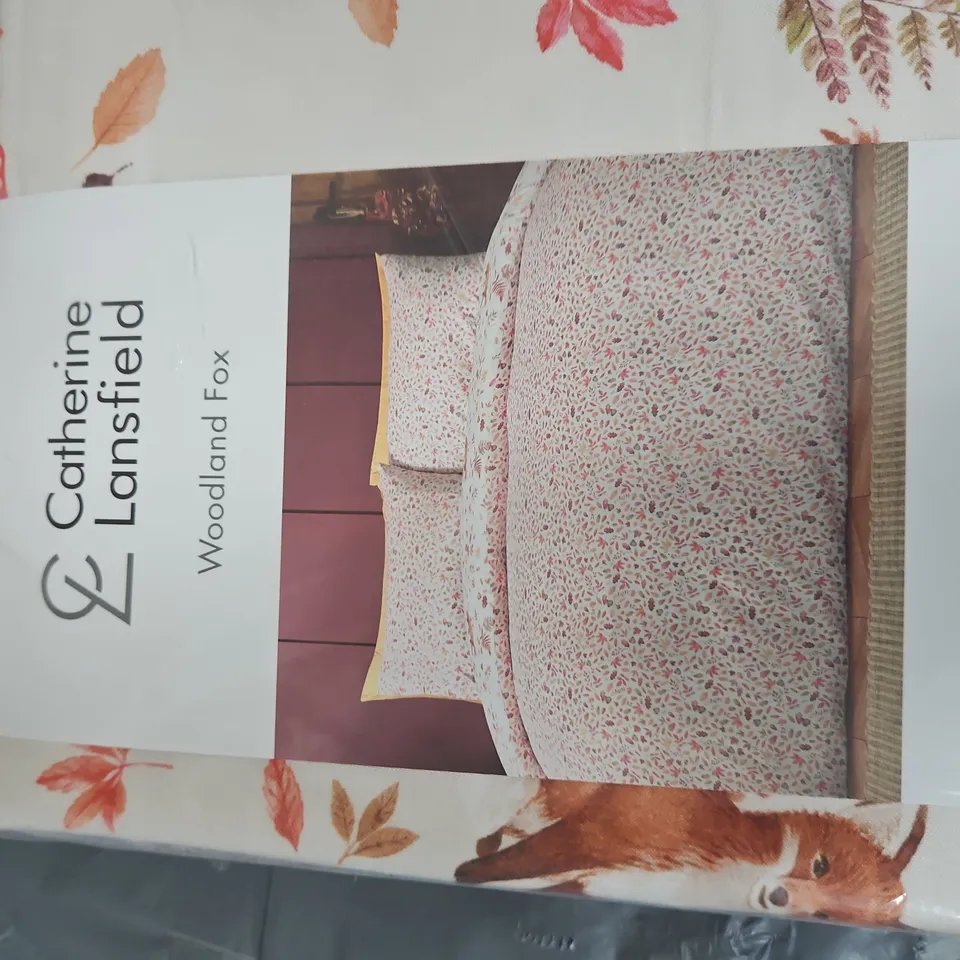 CATHERINE LANSFIELD WOODLAND FOX DUVET COVER SET – DUVET COVER 135X200 CM WITH 2 PILLOWCASES