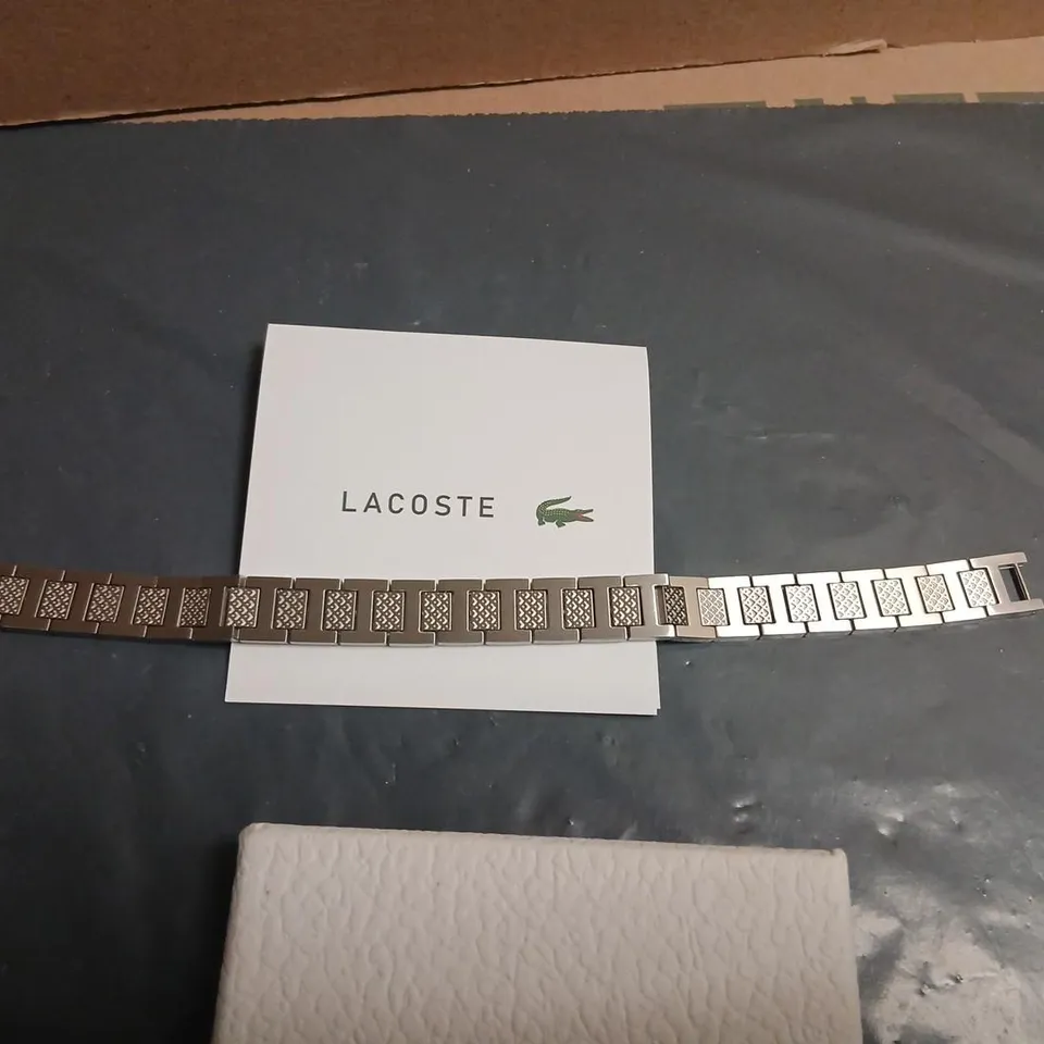 LACOSTE STAINLESS STEEL WATCH STRAP