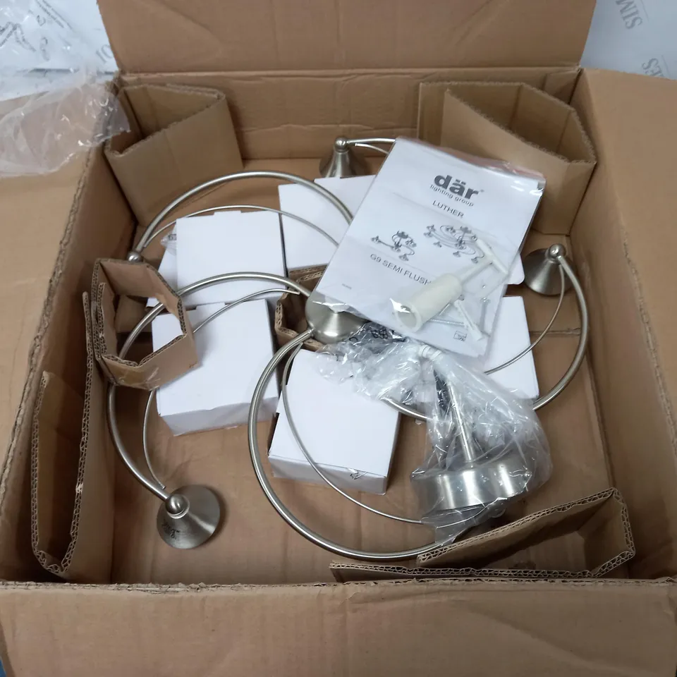 LUTHER 6LT SEMI FLUSH SATIN CHROME FINISH 