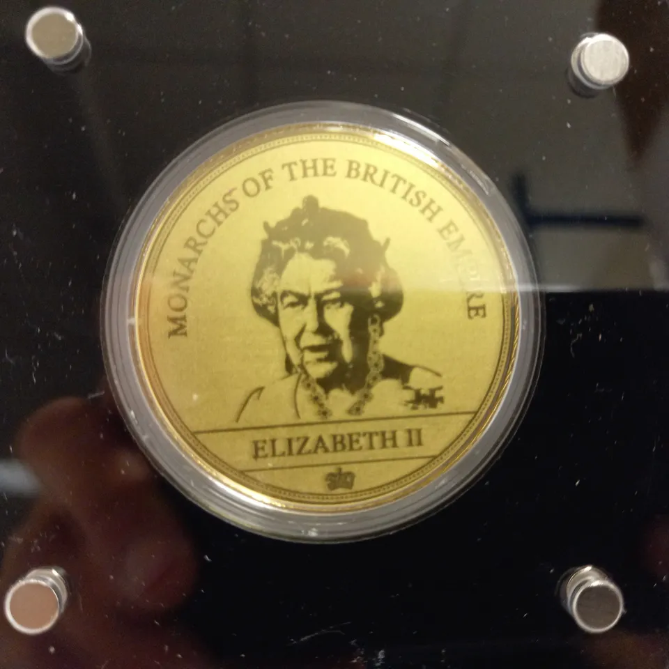 MONARCHS OF THE BRITISH EMPIRE COMMEMORATIVE COIN - ELIZABETH II 