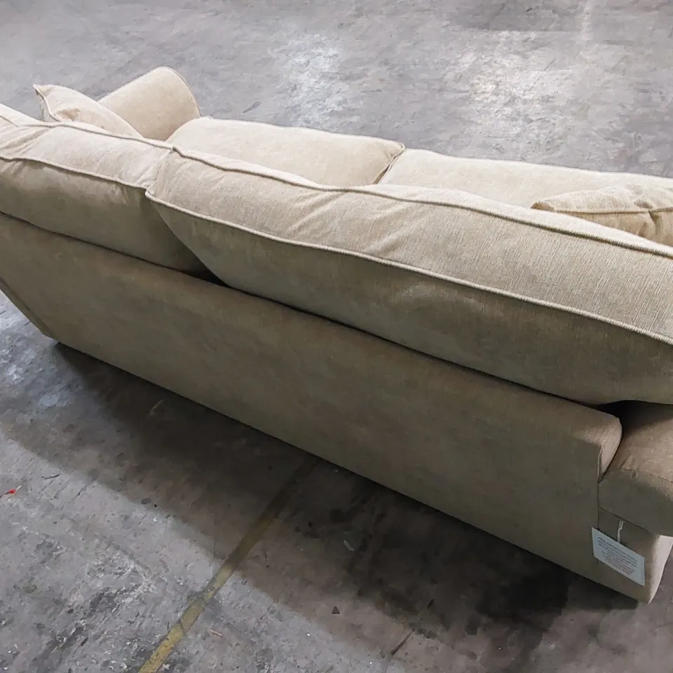 DESIGNER WILLIAM FABRIC UPHOLSTERED 3 SEATER SOFA