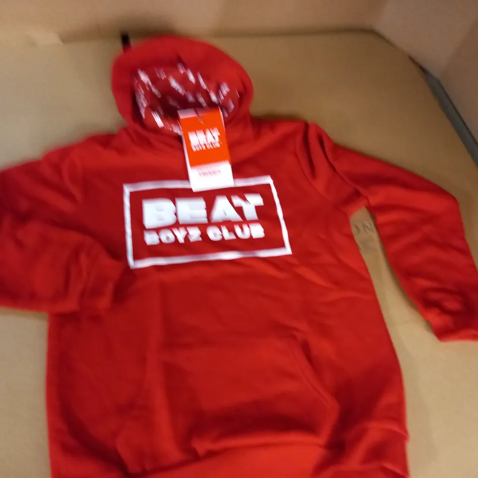 BEAT BOYZ CLUB SNOOD HOODIE IN RED - 15/16 YRS